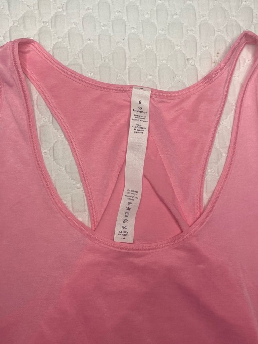 lululemon athletica Pink Racerback Tank Top